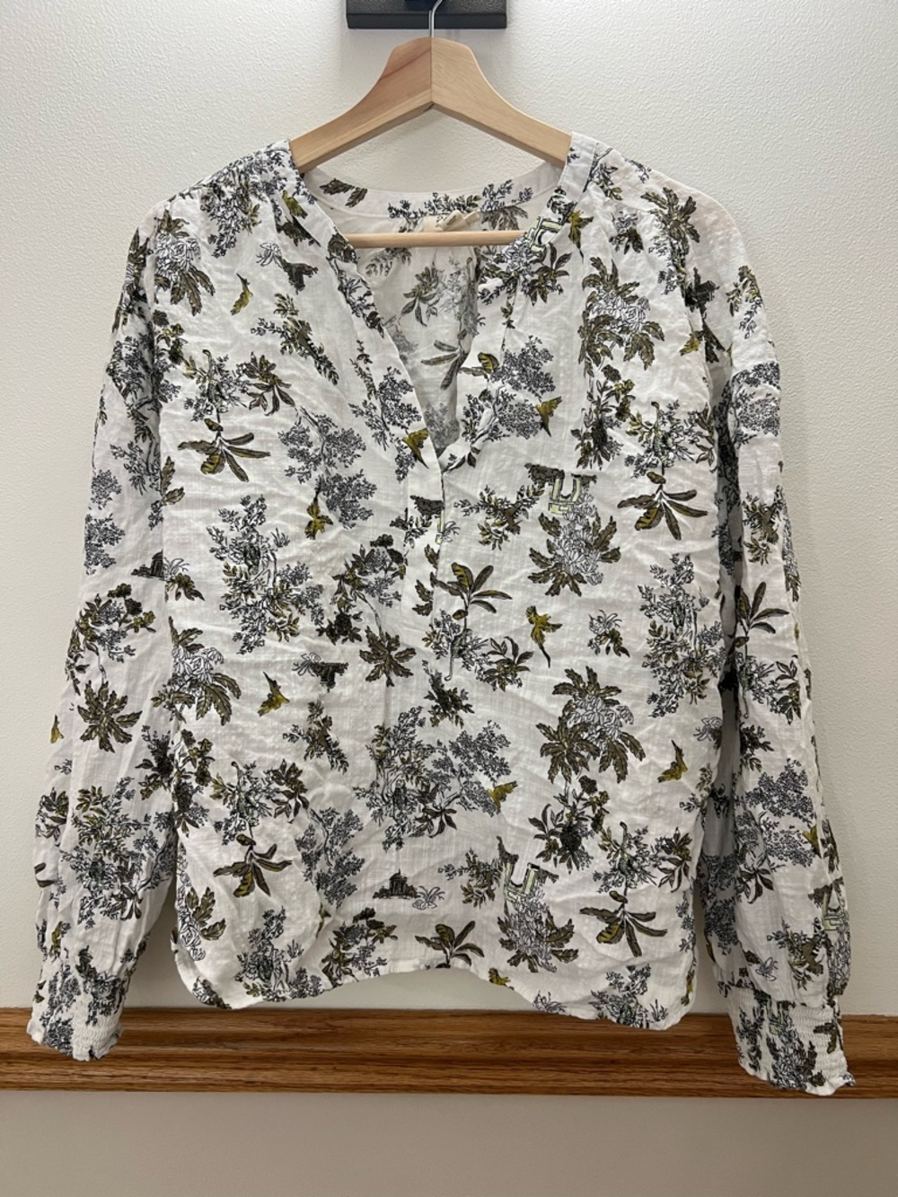 A.N.A A New Approach Jungle 3/4 sleeve blouse size XL